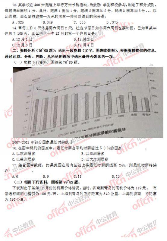 公务员考试试题卷设计与解析详解